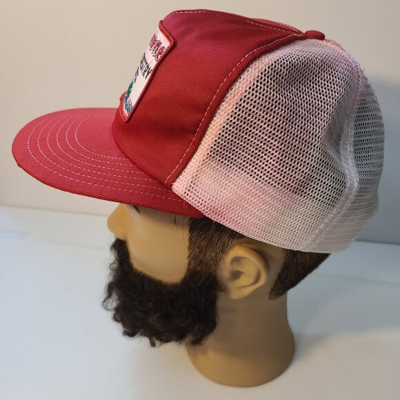 Vintage 90s Trucker Hat Firestone Forestry Tires Patch Mesh Adjustable Hat - Picture 3 of 8